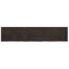 Estante Pared | Estante Flotante | Repisa De Pared Madera Roble Tratada Marrón Oscuro 180x40x(2-4)cm Cfw759941