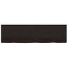 Estante Pared | Estante Flotante | Repisa De Pared Madera Roble Tratada Marrón Oscuro 180x50x(2-6)cm Cfw759944