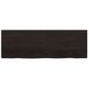 Estante Pared | Estante Flotante | Repisa De Pared Madera Roble Tratada Marrón Oscuro 180x60x(2-4)cm Cfw759945