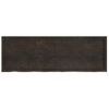 Estante Pared | Estante Flotante | Repisa De Pared Madera Roble Tratada Marrón Oscuro 180x60x(2-4)cm Cfw759945