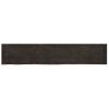 Estante Pared | Estante Flotante | Repisa De Pared Madera Roble Tratada Marrón Oscuro 200x40x(2-6)cm Cfw759950