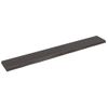 Estante Pared | Estante Flotante | Repisa De Pared Madera Roble Tratada Marrón Oscuro 220x30x(2-6)cm Cfw759956