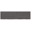 Estante Pared | Estante Flotante | Repisa De Pared Madera Roble Tratada Marrón Oscuro 220x60x(2-6)cm Cfw759962