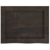 Estante Pared | Estante Flotante | Repisa De Pared Madera Roble Tratada Marrón Oscuro 40x30x(2-4) Cm Cfw759963