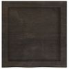 Estante Pared | Estante Flotante | Repisa De Pared Madera Roble Tratada Marrón Oscuro 40x40x(2-6) Cm Cfw759966