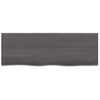 Estante Pared | Estante Flotante | Repisa De Pared Madera Roble Tratada Marrón Oscuro 80x30x(2-6) Cm Cfw759980