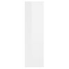 Estantería De Pared | Estante Flotante | Repisa De Pared Contrachapada Blanco Brillante 75x16x55 Cm Cfw760751