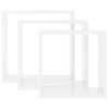 Pack 3 Uds Estantes Cubo De Pared | Estante Flotante | Repisa De Pared Mdf Blanco Cfw761857