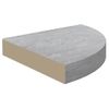 Pack 4 Uds Estantes De Esquina Pared | Estante Flotante | Repisa De Pared Mdf Gris Hormigón 25x25x3,8 Cm Cfw761889