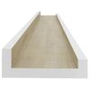 Pack 2 Uds Estantes De Pared | Estante Flotante | Repisa De Pared Blanco Y Roble Sonoma 80x9x3 Cmm Cfw761914