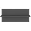 Pack 2 Uds Estantes De Pared | Estante Flotante | Repisa De Pared Madera Contrachapada Gris 40x11,5x18 Cm Cfw761938