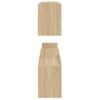 Pack 2 Uds Estantes De Pared | Estante Flotante | Repisa De Pared Madera De Ingeniería Roble 100x15x20 Cm Cfw761943