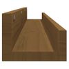 Pack 2 Uds Estantes De Pared | Estante Flotante | Repisa De Pared Madera De Pino Marrón Miel 110x12x9 Cm Cfw761945