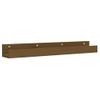 Pack 2 Uds Estantes De Pared | Estante Flotante | Repisa De Pared Madera De Pino Marrón Miel 80x12x9 Cm Cfw761949