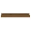 Pack 2 Uds Estantes De Pared | Estante Flotante | Repisa De Pared Madera De Pino Marrón Miel 80x12x9 Cm Cfw761949