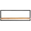 Pack 2 Uds Estantes De Pared | Estante Flotante | Repisa De Pared Madera Maciza Acacia 100x24x35 Cm Cfw761954