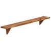 Pack 2 Uds Estantes De Pared | Estante Flotante | Repisa De Pared Madera Maciza Acacia 110x20x18 Cm Cfw761955