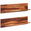 Pack 2 Uds Estantes De Pared | Estante Flotante | Repisa De Pared Madera Maciza Acacia 112x20x26 Cm Cfw761956