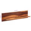 Pack 2 Uds Estantes De Pared | Estante Flotante | Repisa De Pared Madera Maciza Acacia 112x20x26 Cm Cfw761956