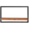 Pack 2 Uds Estantes De Pared | Estante Flotante | Repisa De Pared Madera Maciza Acacia 60x25x35 Cm Cfw761960