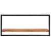 Pack 2 Uds Estantes De Pared | Estante Flotante | Repisa De Pared Madera Maciza Acacia 80x25x35 Cm Cfw761961