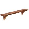 Pack 2 Uds Estantes De Pared | Estante Flotante | Repisa De Pared Madera Maciza De Acacia 90x20x18 Cm Cfw761962