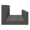 Pack 2 Uds Estantes De Pared | Estante Flotante | Repisa De Pared Madera Maciza De Pino Gris 50x12x9 Cm Cfw761967