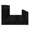 Pack 2 Uds Estantes De Pared | Estante Flotante | Repisa De Pared Madera Maciza De Pino Negro 50x12x9 Cm Cfw761973