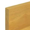 Pack 2 Uds Estantes De Pared | Estante Flotante | Repisa De Pared Madera Maciza De Teca 110x10x10 Cm Cfw761977