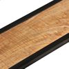 Pack 2 Uds Estantes De Pared | Estante Flotante | Repisa De Pared Madera Maciza Mango Hierro 110x17x17 Cm Cfw761982