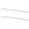 Pack 4 Uds Estantes De Pared | Estante Flotante | Repisa De Pared Blanco 120 Cm Cfw762010