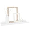 Pack 4 Uds Estantes De Pared | Estante Flotante | Repisa De Pared Blanco 40x9x3 Cm Cfw762012