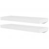 Pack 4 Uds Estantes De Pared | Estante Flotante | Repisa De Pared Blanco 60 Cm Cfw762013