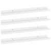 Pack 4 Uds Estantes De Pared | Estante Flotante | Repisa De Pared Blanco 60x9x3 Cm Cfw762014