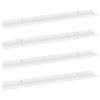 Pack 4 Uds Estantes De Pared | Estante Flotante | Repisa De Pared Blanco 80x9x3 Cm Cfw762016