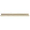 Pack 4 Uds Estantes De Pared | Estante Flotante | Repisa De Pared Blanco Y Roble Sonoma 60x9x3 Cm Cfw762026