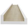 Pack 4 Uds Estantes De Pared | Estante Flotante | Repisa De Pared Blanco Y Roble Sonoma 80x9x3 Cm Cfw762027