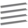 Pack 4 Uds Estantes De Pared | Estante Flotante | Repisa De Pared Gris 80x9x3 Cm Cfw762033