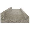 Pack 4 Uds Estantes De Pared | Estante Flotante | Repisa De Pared Gris Hormigón 40x9x3 Cm Cfw762035