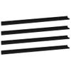 Pack 4 Uds Estantes De Pared | Estante Flotante | Repisa De Pared Negro 115x9x3 Cm Cfw762039