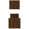 Pack 2 Uds Estantes De Pared | Estante Flotante | Repisa De Pared Con Barras Marrón Roble 60x16x14 Cm Cfw762066