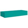 Pack 2 Uds Estantes De Pared | Estante Flotante | Repisa De Pared Con Cajón Mdf Azul 60x23,5x10 Cm Cfw762093