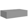 Pack 2 Uds Estantes De Pared | Estante Flotante | Repisa De Pared Con Cajón Mdf Gris 40x23,5x10 Cm Cfw762096