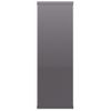 Estantes De Pared | Estante Flotante | Repisa De Pared Contrachapada Gris Brillante 104x20x58,5 Cm Cfw762104