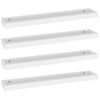 Pack 4 Uds Estantes De Pared | Estante Flotante | Repisa De Pared Loggia Blanco Mdf 80x15x4 Cm Cfw762113