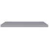 Pack 2 Uds Estantes De Pared | Estante Flotante | Repisa De Pared Mdf Gris 90x23,5x3,8 Cm Cfw762184