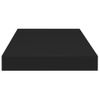 Pack 2 Uds Estantes De Pared | Estante Flotante | Repisa De Pared Mdf Negro 50x23x3,8 Cm Cfw762191