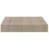 Pack 2 Uds Estantes De Pared | Estante Flotante | Repisa De Pared Mdf Roble 23x23,5x3,8 Cm Cfw762195