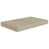 Pack 2 Uds Estantes De Pared | Estante Flotante | Repisa De Pared Mdf Roble 40x23x3,8 Cm Cfw762196