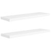 Pack 2 Uds Estantes Pared | Estante Flotante | Repisa De Pared Mdf Blanco 90x23,5x3,8 Cm Cfw762239